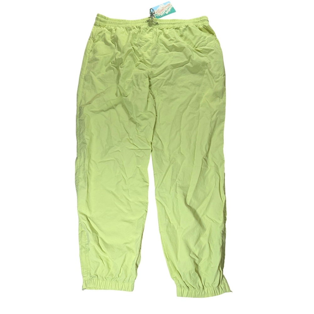 The Great Outdoors The Trailhead Pants Citron Neon Yellow Joggers Size XL NWT - Picture 4 of 16